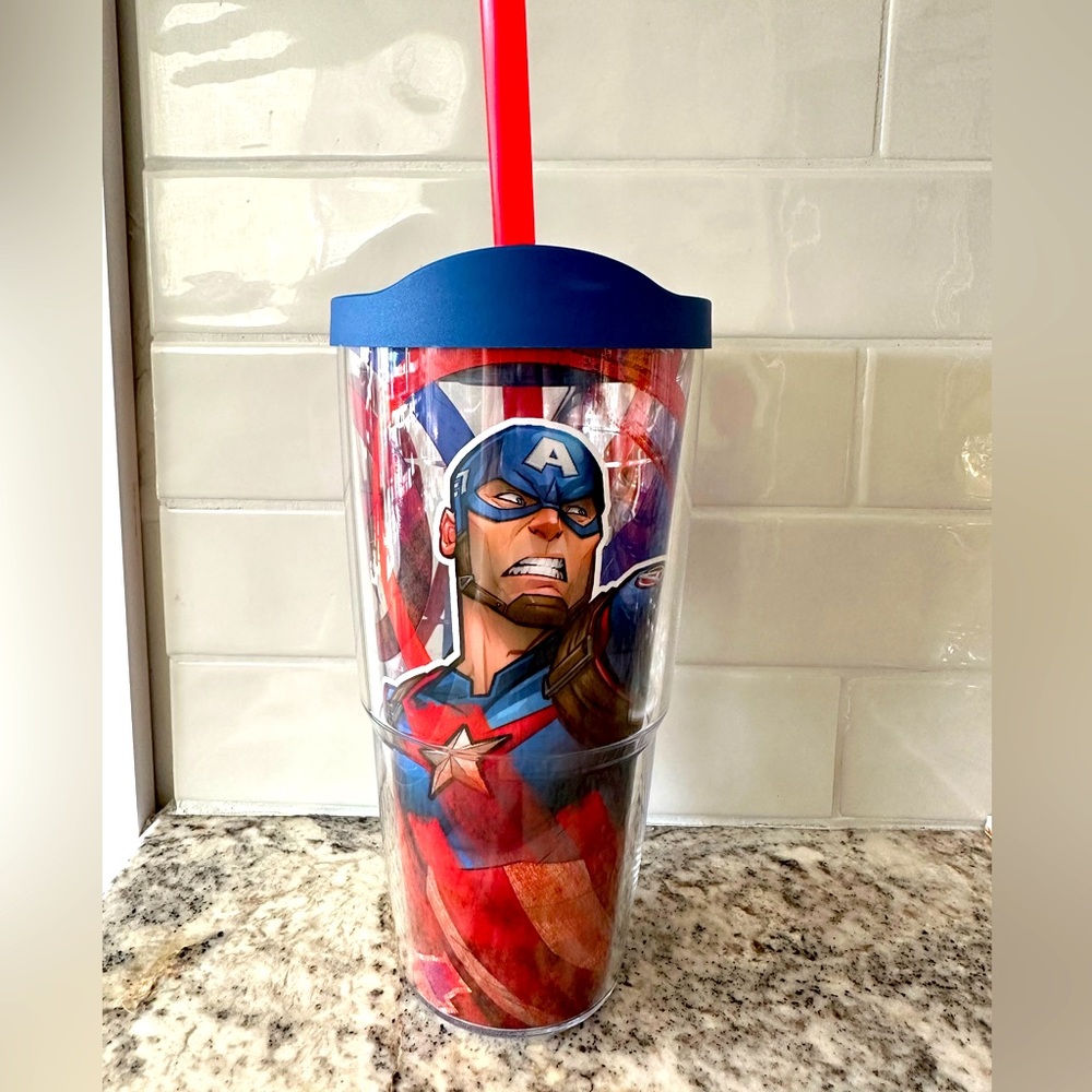 Brand New Tervis Captain America 24oz Tumbler
